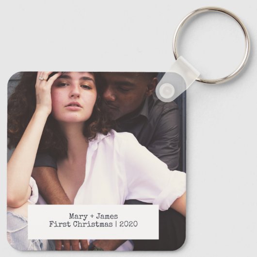 ミニマモダンリストの愛婚約したの写真 キーホルダー (裏面)