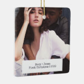 ミニマモダンリストの愛婚約したの写真 セラミックオーナメント (右)