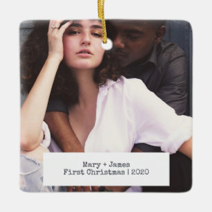 ミニマモダンリストの愛婚約したの写真 セラミックオーナメント