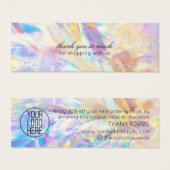 ミニマモダンリストの感謝してい顧客割引の挿入 (正面&裏面)