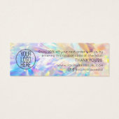 ミニマモダンリストの感謝してい顧客割引の挿入 (裏面)