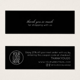 ミニマモダンリストの感謝してい顧客割引の挿入