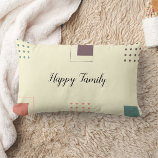 ミニマモダンリストの抽象芸術アカラフルート ランバークッション