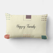 ミニマモダンリストの抽象芸術アカラフルート ランバークッション (正面)