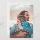 ミニマモダンリストの新しいプラン書道写真 招待状 (裏面)