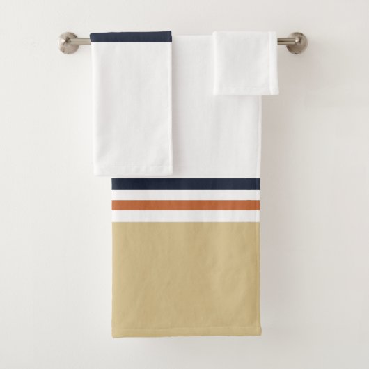 ミニマモダンリストの新シーズンストライプ バスタオルセット (インサイチュ)