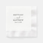 ミニマモダンリストの書結婚道のカクテル 縁ありカクテルナプキン (正面)