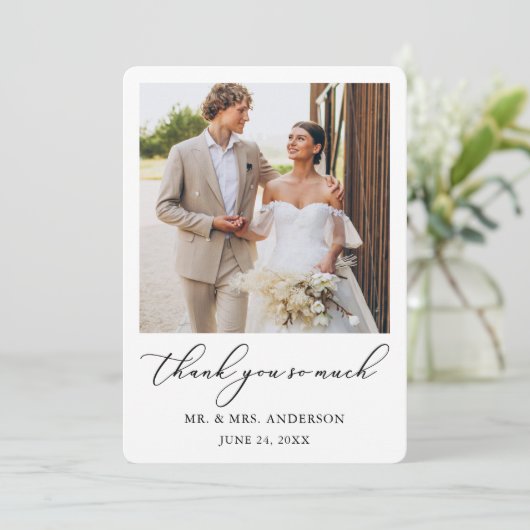 ミニマモダンリストの書結婚道の写真 サンキューカード (スタンド正面)