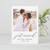 ミニマモダンリストの書結婚道の写真 案内状 (スタンド正面)