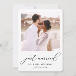 ミニマモダンリストの書結婚道の写真 案内状