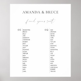 ミニマモダンリストの書結婚道の座席 ポスター