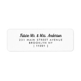 ミニマモダンリストの未来ブラック夫人エレガント ラベル