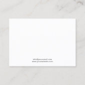 ミニマモダンリストの注文ありがとう名刺 名刺 (裏面)