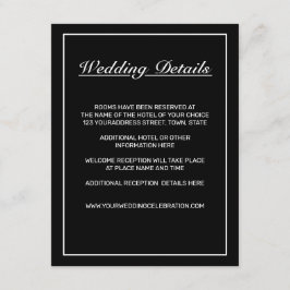 ミニマモダンリストの白い黒 エンクロージャーカード