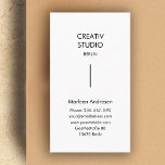 ミニマモダンリストの白い黒 名刺<br><div class="desc">モダンミニマリストの名刺、白/黒名前/データで編集する。フォント/色をカスタマイズできる。</div>