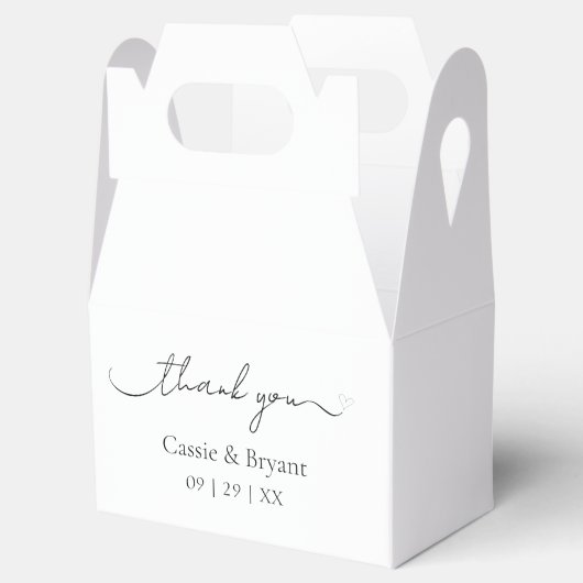 ミニマモダンリストの白黒ありがとう フェイバーボックス (オープン)