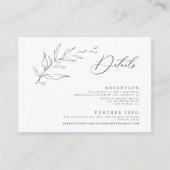 ミニマモダンリストの白黒の書結婚道 エンクロージャーカード (正面)