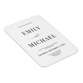 ミニマモダンリストの白黒の結婚インビタティ マグネット (右側)