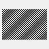 ミニマモダンリストの白黒パターン ラッピングペーパーシート (正面3)