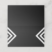 ミニマモダンリストの白黒幾何学 プレイスカード (外部開封)