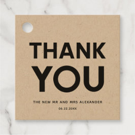 ミニマモダンリストの白黒結婚の フェイバータグ