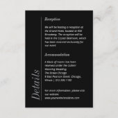 ミニマモダンリストの白黒結婚情報 エンクロージャーカード (正面)