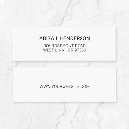 ミニマモダンリストの白黒Typo Basic 10 | スキニー名刺