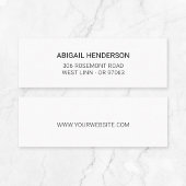 ミニマモダンリストの白黒Typo Basic 10 | スキニー名刺