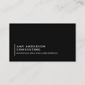 ミニマモダンリストの社交とQRコード 名刺 (正面)