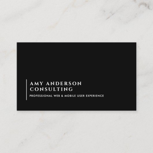 ミニマモダンリストの社交とQRコード 名刺 (正面)