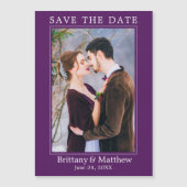 ミニマモダンリストの紫の磁気日付を保存 (正面)