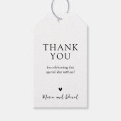 ミニマモダンリストの結婚お願い ギフトタグ (正面)