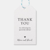 ミニマモダンリストの結婚お願い ギフトタグ (正面)