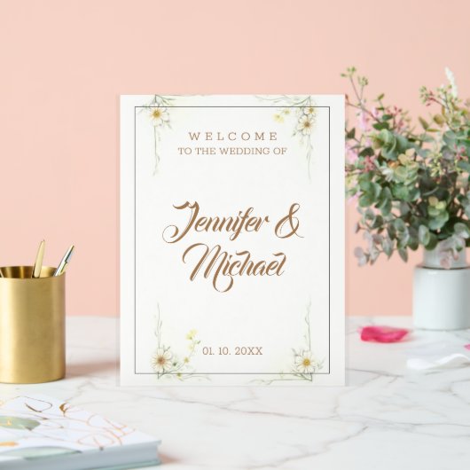 ミニマモダンリストの結婚かわいい アクリルサイン (ウェディング)