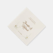 ミニマモダンリストの結婚かわいい スタンダードカクテルナプキン