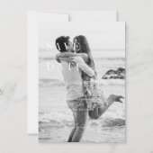 ミニマモダンリストの結婚式の日付を保存 (正面)