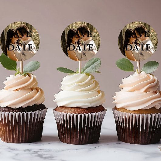 ミニマモダンリストの結婚式の日付を保存 ラウンドシール