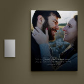 ミニマモダンリストの結婚記念写真 キャンバスプリント