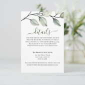 ミニマモダンリストの緑と白結婚の詳細 (スタンド正面)