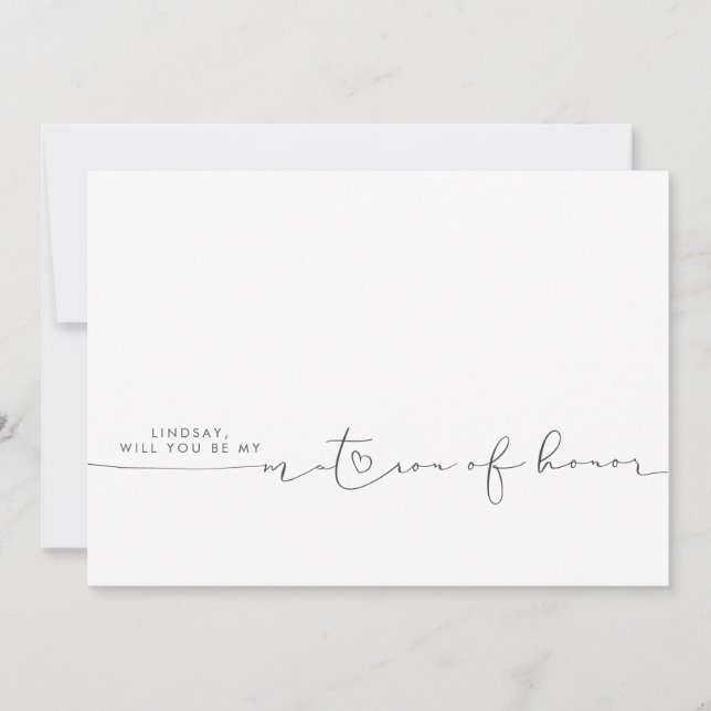 ミニマモダンリストの編集可能なカラーマトロンの名誉 (正面)