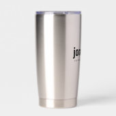 ミニマモダンリストの花婿介添人のgroomsmen彼のためのギフト 保温保冷タンブラー (正面)