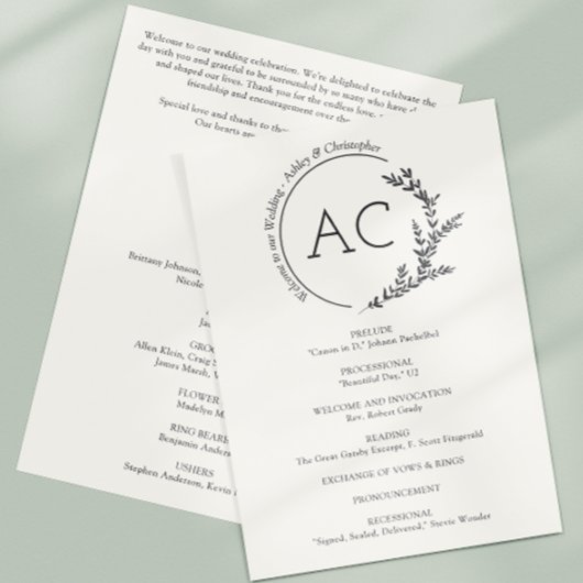 ミニマモダンリストの葉フレームソフトホワイト結婚ズ プログラム