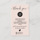 ミニマモダンリストの赤面順感謝してい前 名刺 (正面)