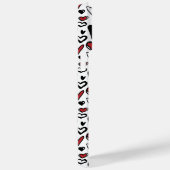 ミニマモダンリストの赤、黒、白のハート Case-Mate iPhoneケース (裏面 / 右)