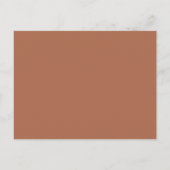 ミニマモダンリストの銅スクリプト日付を保存 案内ポストカード (裏面)