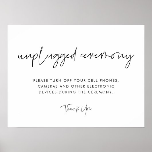 ミニマモダンリストの非詰め式 ポスター (正面)