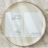 ミニマモダンリストの駆け落ち発表 招待状