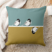 ミニマモダンリストの鳥の枕 クッション (ブランケット)