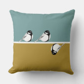 ミニマモダンリストの鳥の枕 クッション (正面)