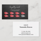 ミニマモダンリストの黒板メイクアップアーティスト 名刺 (正面/裏面)